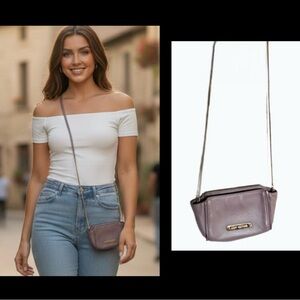 Juicy Couture Beige Crossbody Bag with Gold Accents